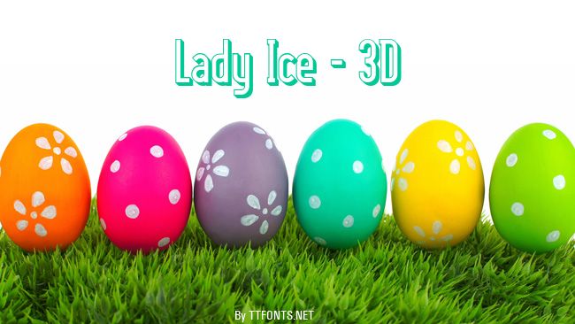 Lady Ice - 3D example